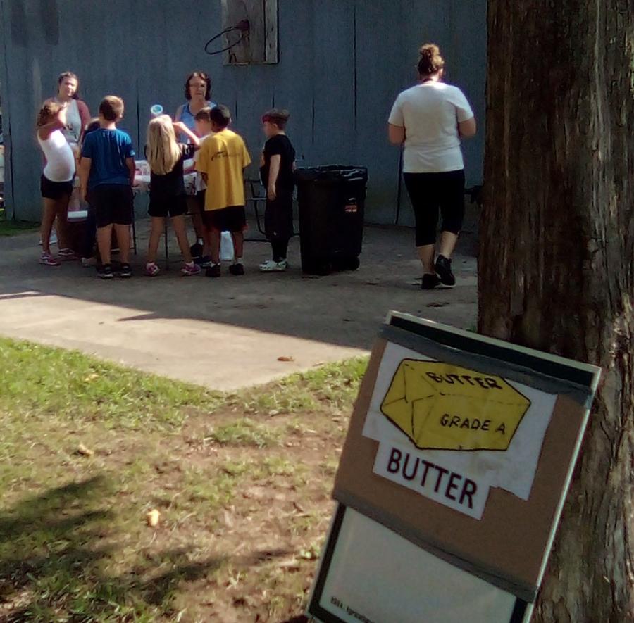 Butter making station